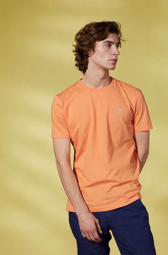 Tee Shirt Vicomte Vicomte A Tangerine Short Sleeve T-Shirt Travis