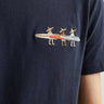 Arcy Surf - Navy T-shirt in recycled cotton - The Good Chic