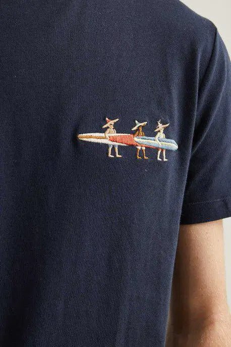 Arcy Surf - Navy T-shirt in recycled cotton - The Good Chic