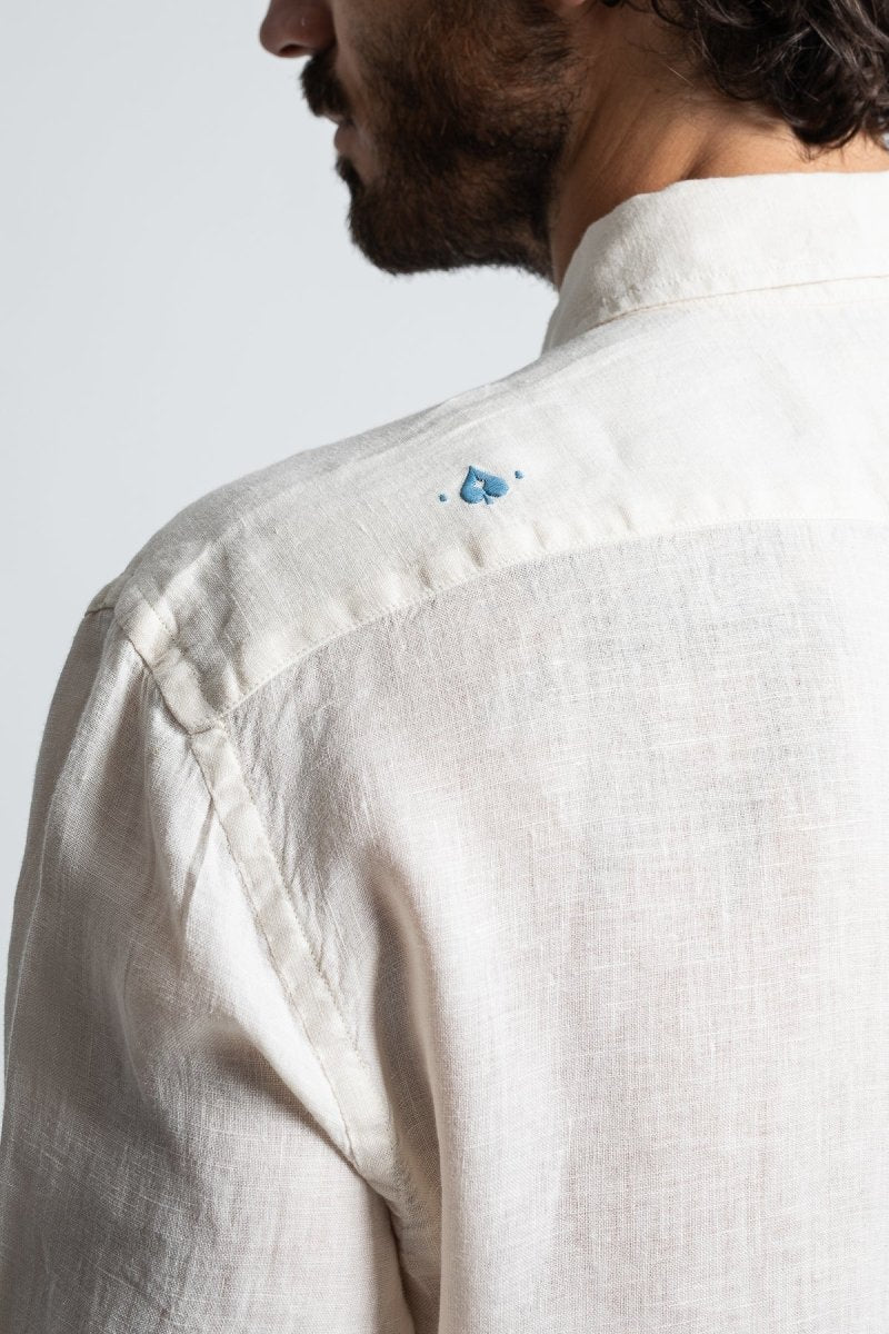 Bali Linen Shirt - Milk - The Good Chic