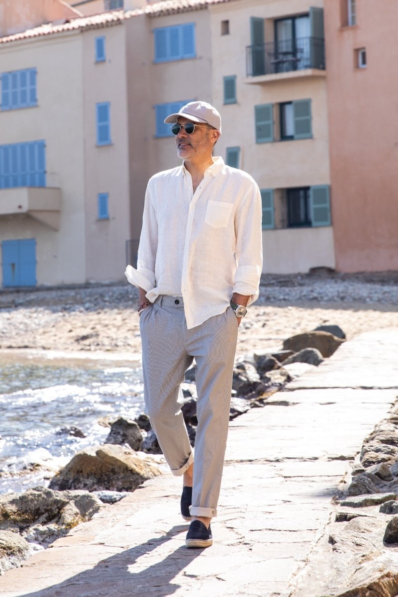 Bali Linen Shirt - Milk - The Good Chic
