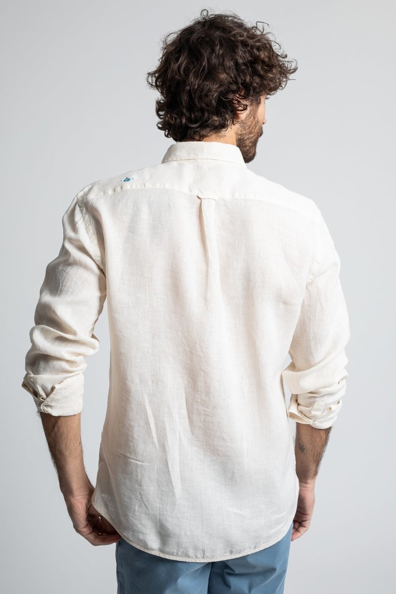 Bali Linen Shirt - Milk - The Good Chic