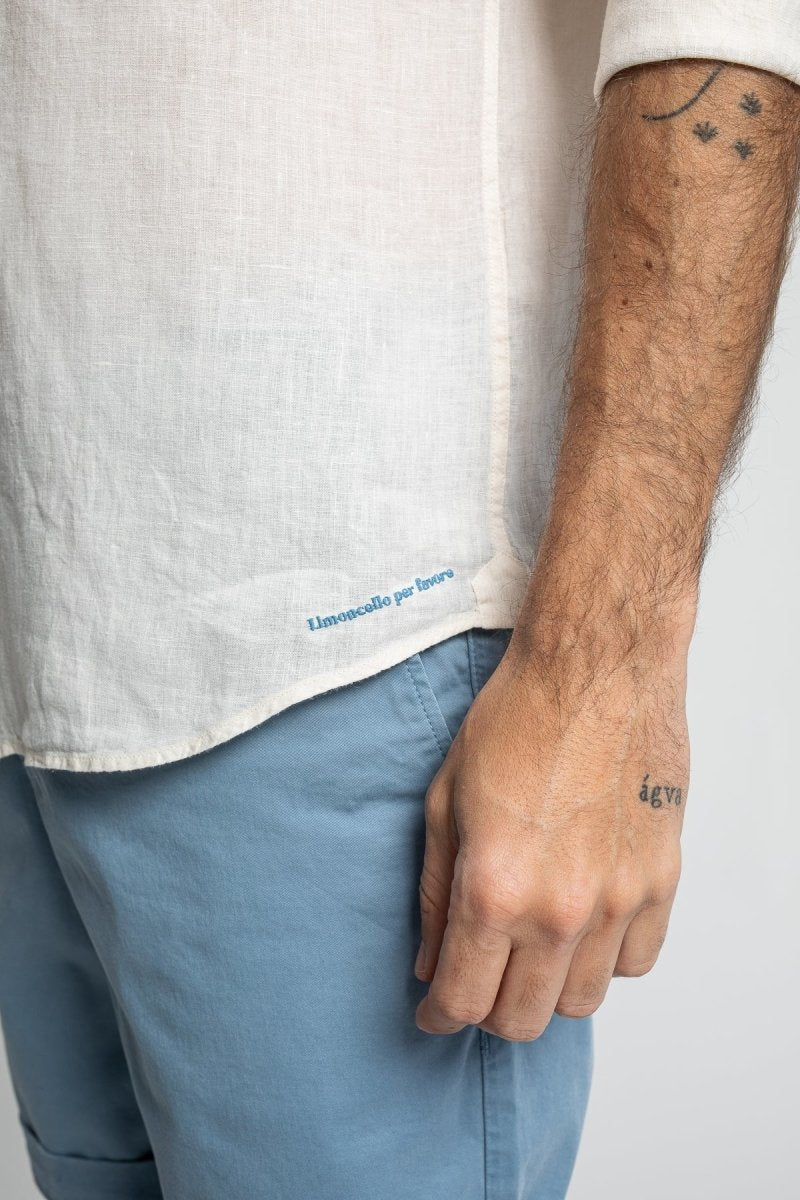 Bali Linen Shirt - Milk - The Good Chic