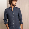 Bali Linen Shirt - Navy Blue - The Good Chic