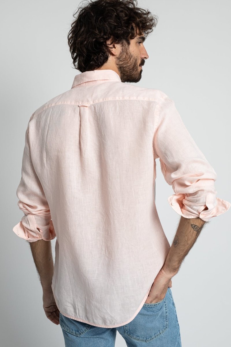 Bali Linen Shirt - Pink - The Good Chic