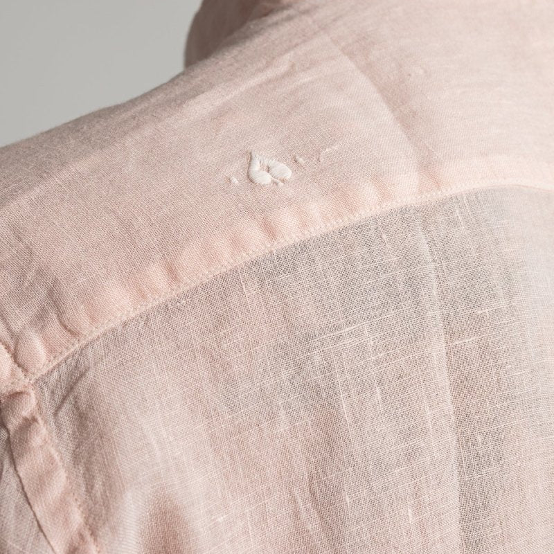 Bali Linen Shirt - Pink - The Good Chic