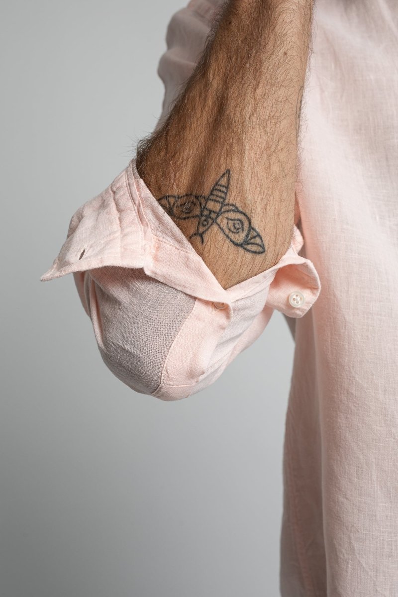 Bali Linen Shirt - Pink - The Good Chic