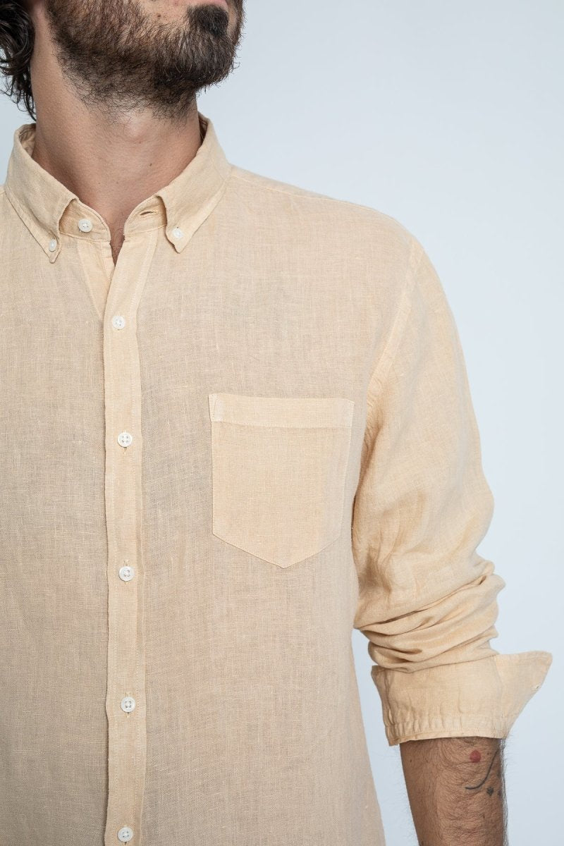Bali Linen Shirt - Sand - The Good Chic