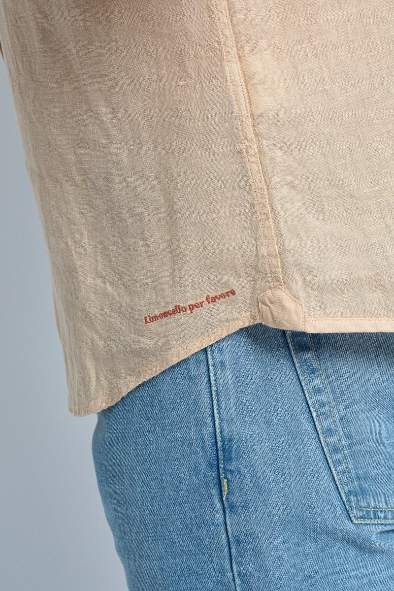 Bali Linen Shirt - Sand - The Good Chic