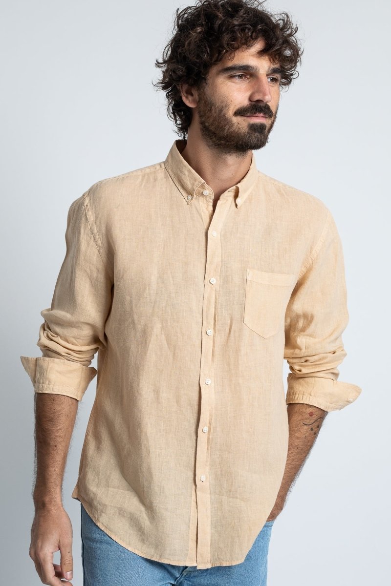 Bali Linen Shirt - Sand - The Good Chic