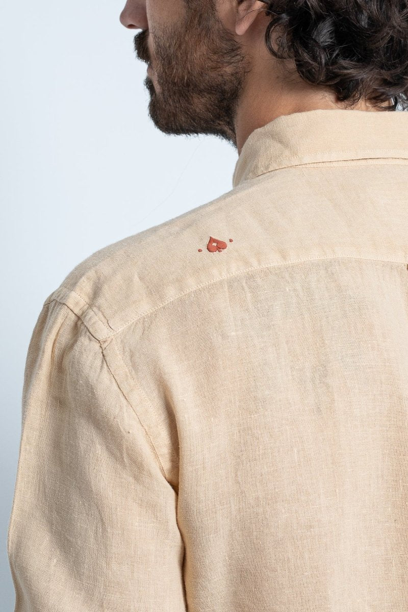 Bali Linen Shirt - Sand - The Good Chic