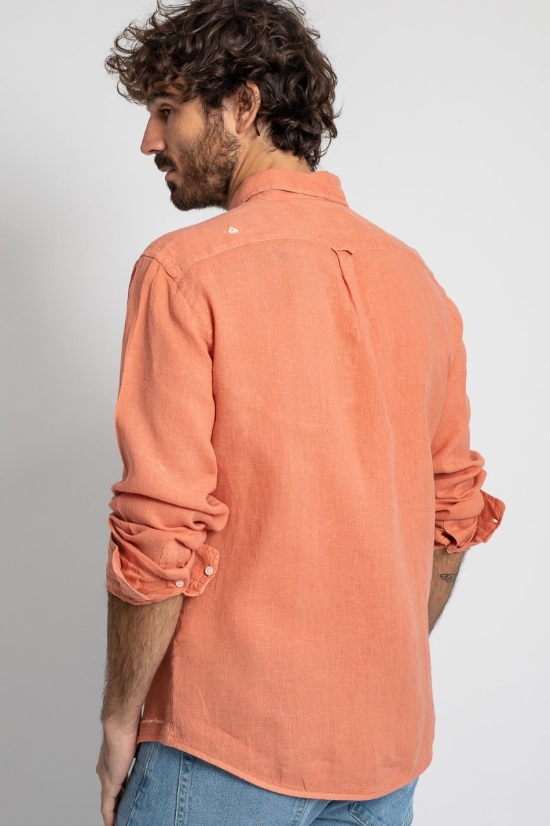 Bali Linen Shirt - Terracota - The Good Chic