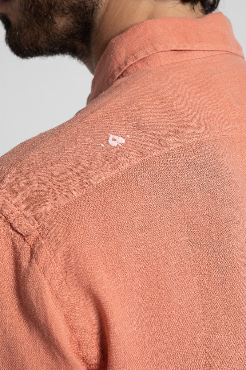 Bali Linen Shirt - Terracota - The Good Chic