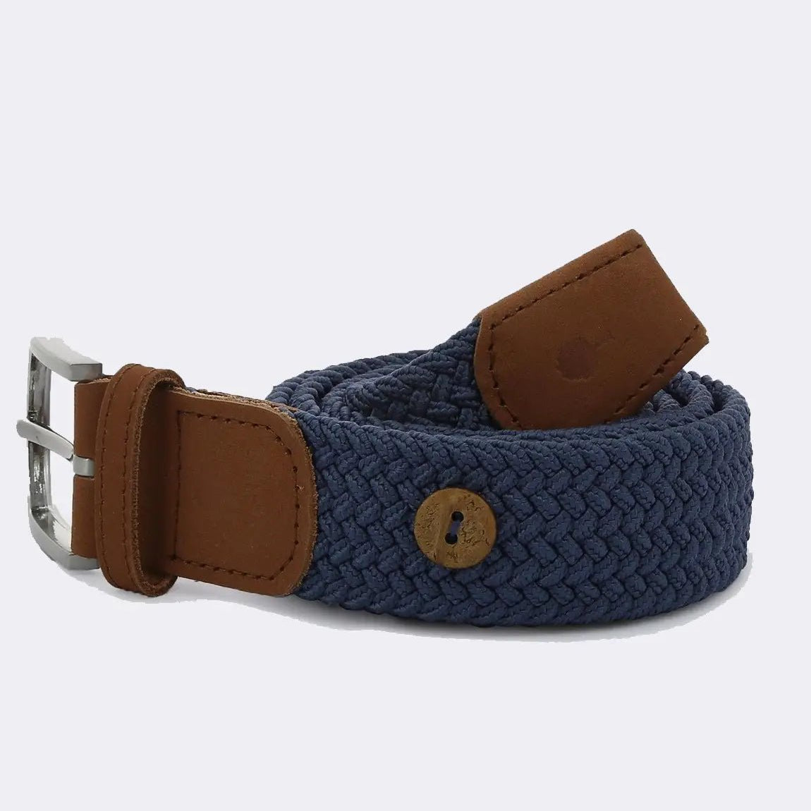 Blue belt in recycled polyester - The Good Chic
