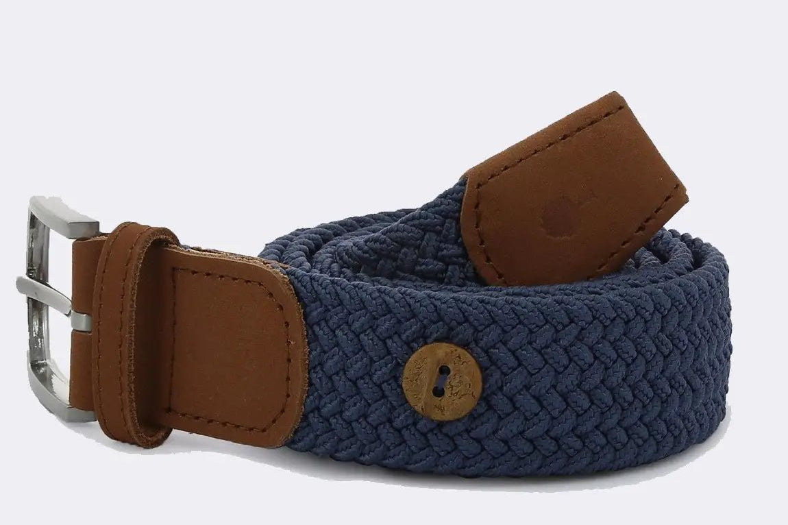 Blue belt in recycled polyester - The Good Chic