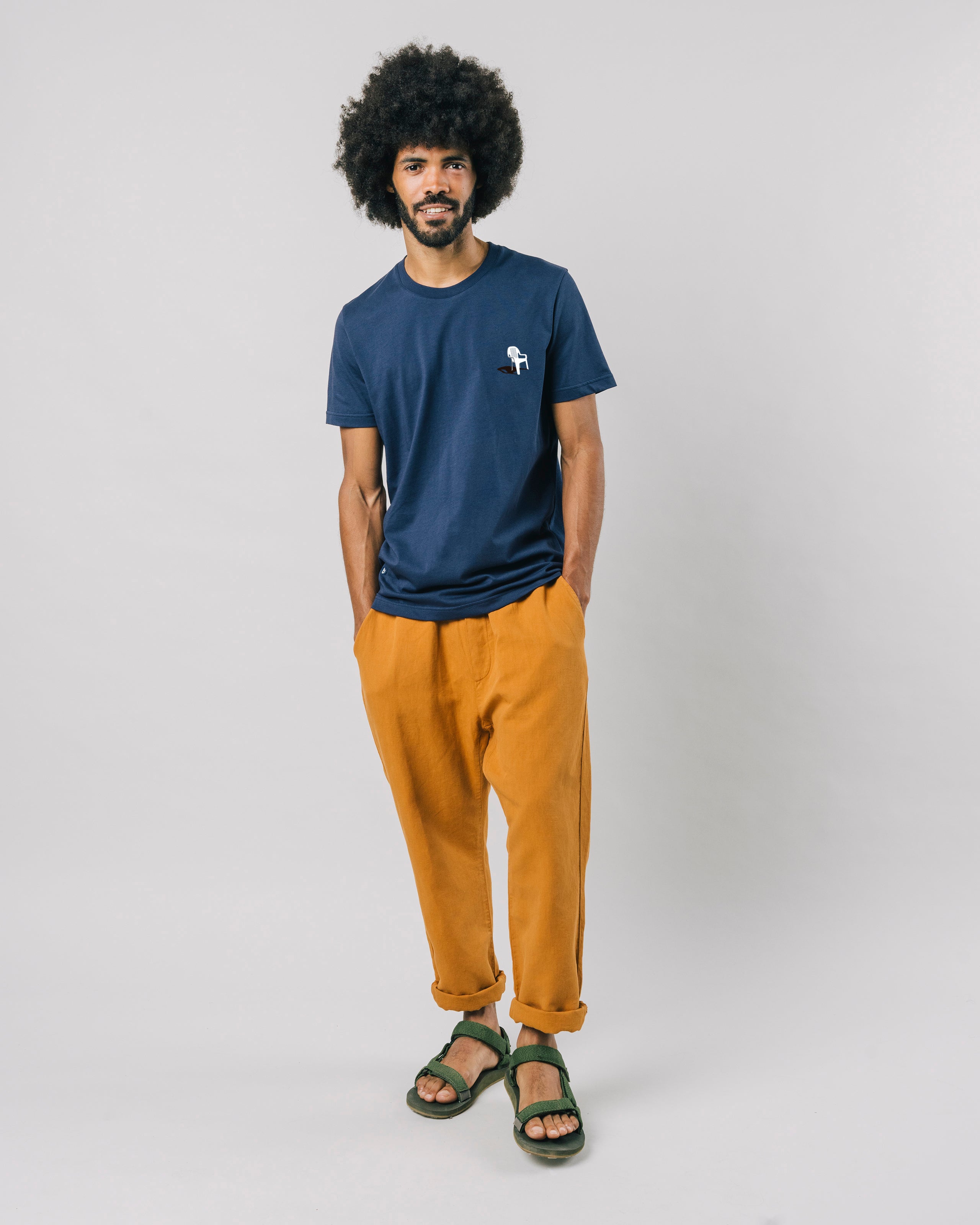 Brava - Bar T-Shirt Navy - The Good Chic