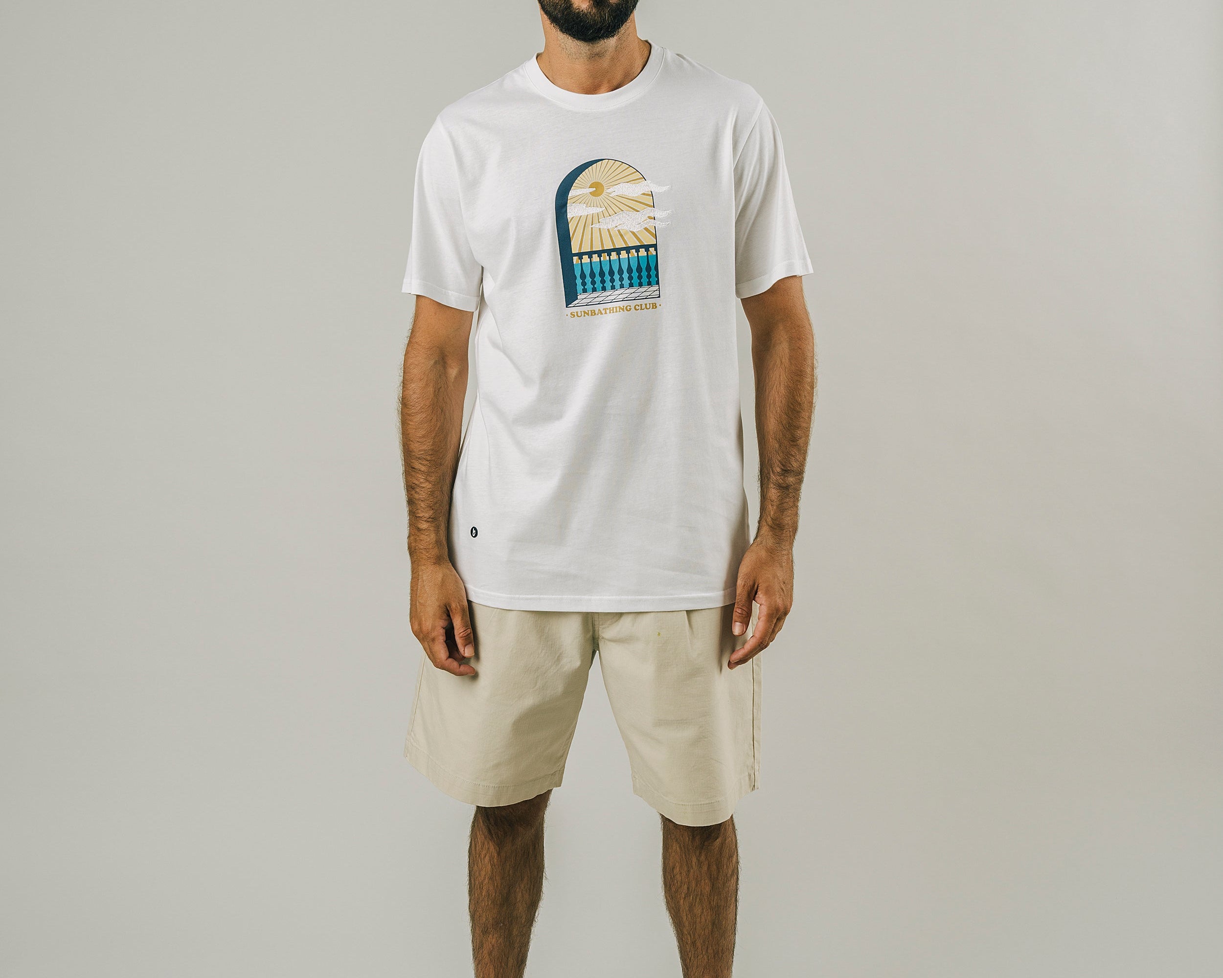 Brava - Sunbathing Club T-Shirt White - The Good Chic