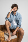 Carmel Oxxy Shorts - Blue - The Good Chic