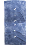 Cloud Wash Towel Blue Tie Dye - The Good Chic