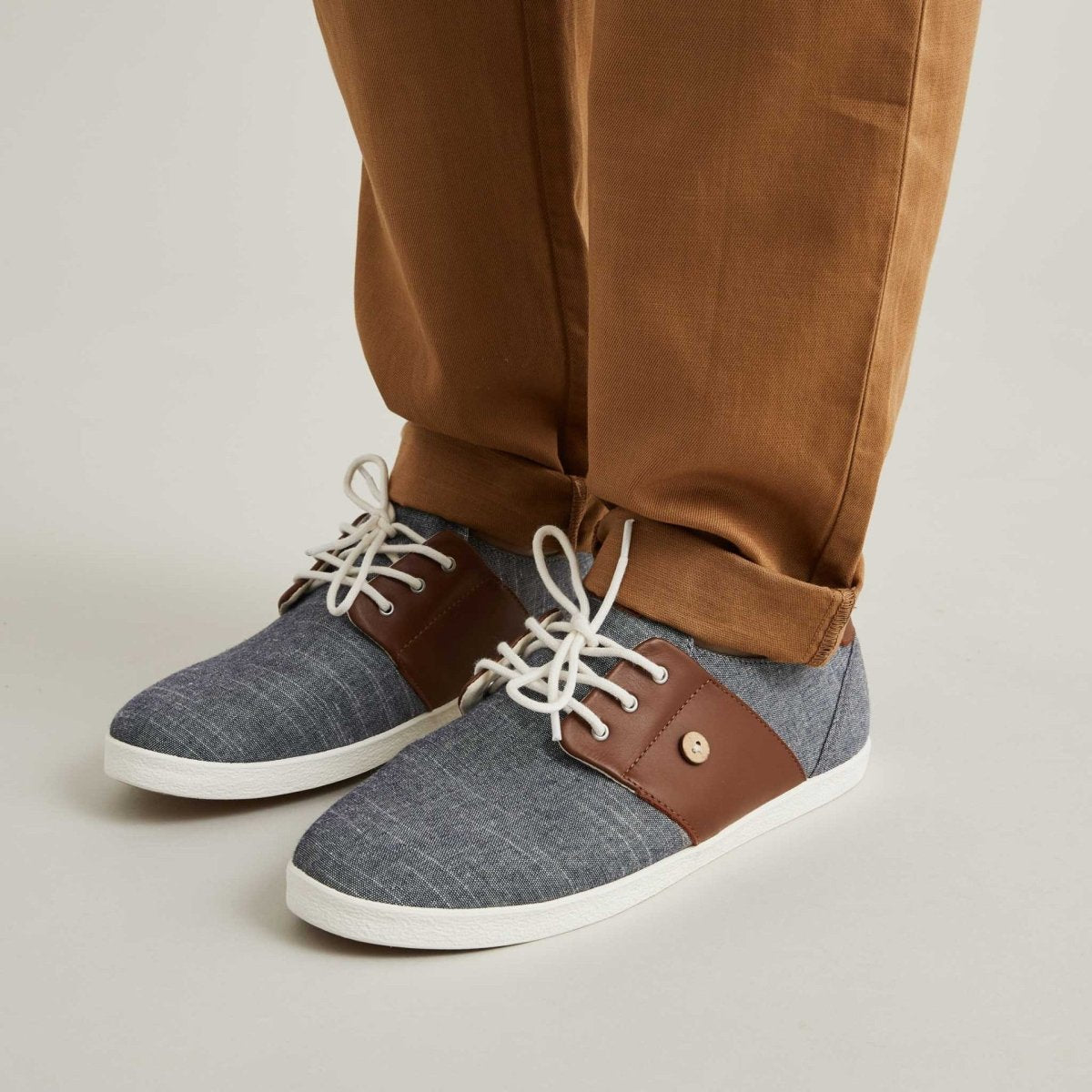 Cypress - Navy Cotton Trainers - Good Chic