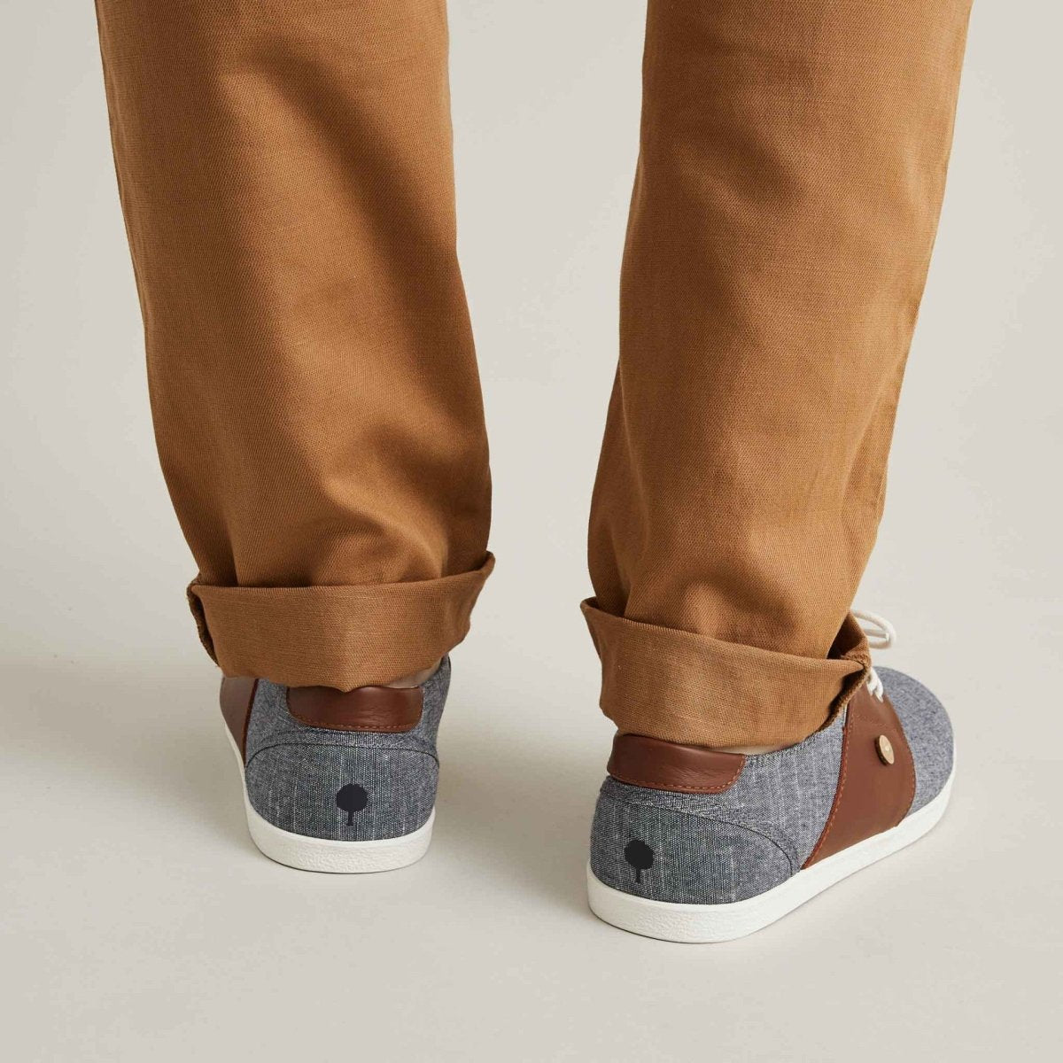 Cypress - Navy Cotton Trainers - Good Chic
