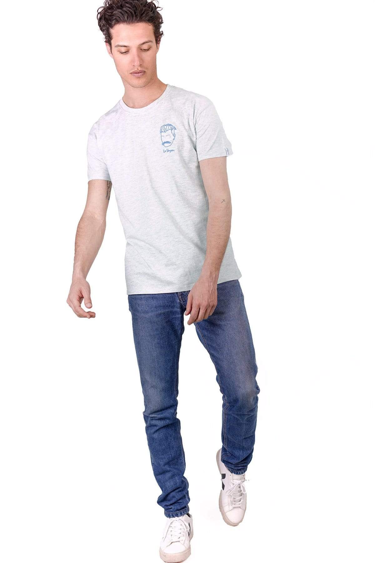 Edgard - Grey T Shirt - Le Voyou (The Thug) - The Good Chic