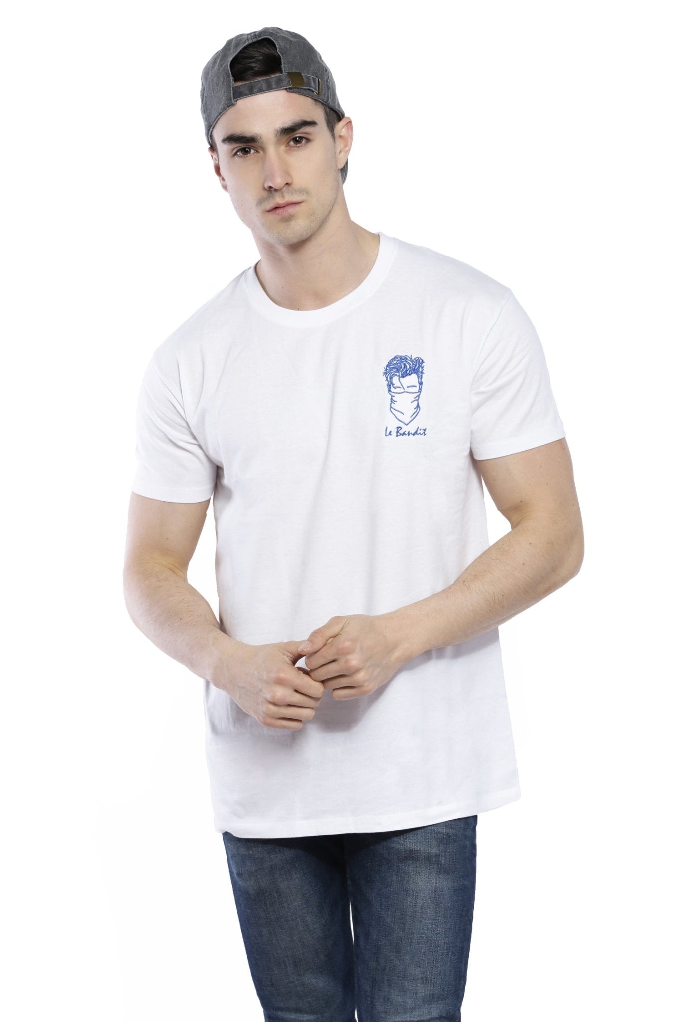 Edgard - White T Shirt - Le Bandit (The Bandit) - The Good Chic
