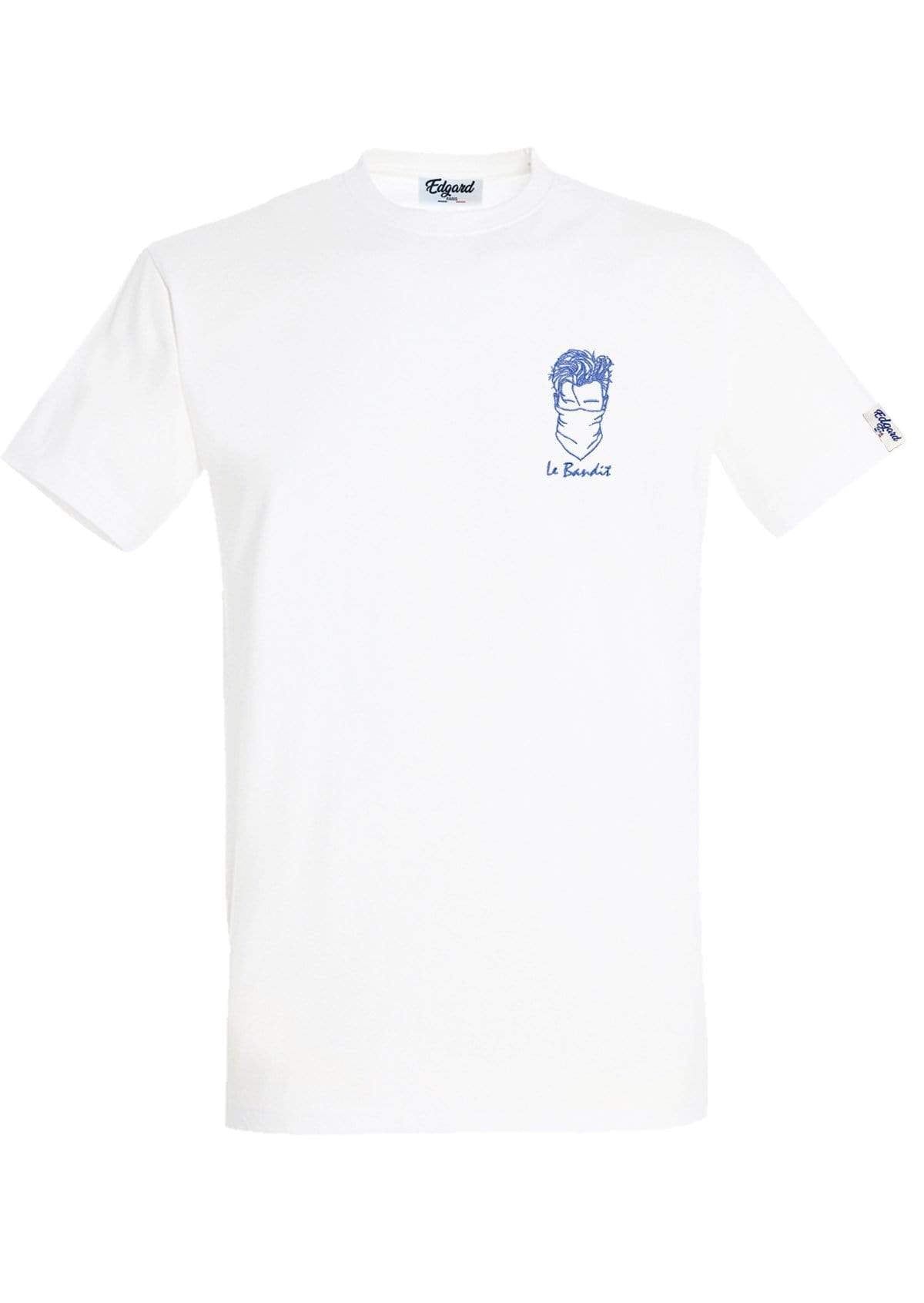 Edgard - White T Shirt - Le Bandit (The Bandit) - The Good Chic