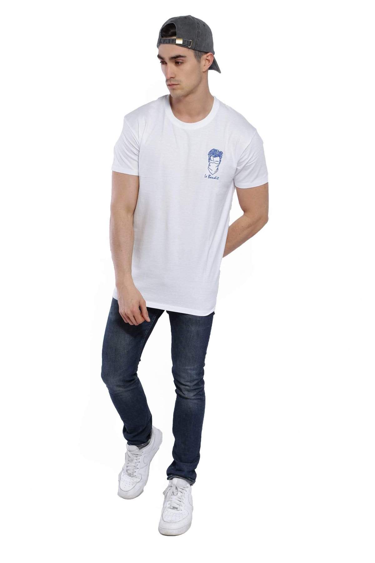 Edgard - White T Shirt - Le Bandit (The Bandit) - The Good Chic