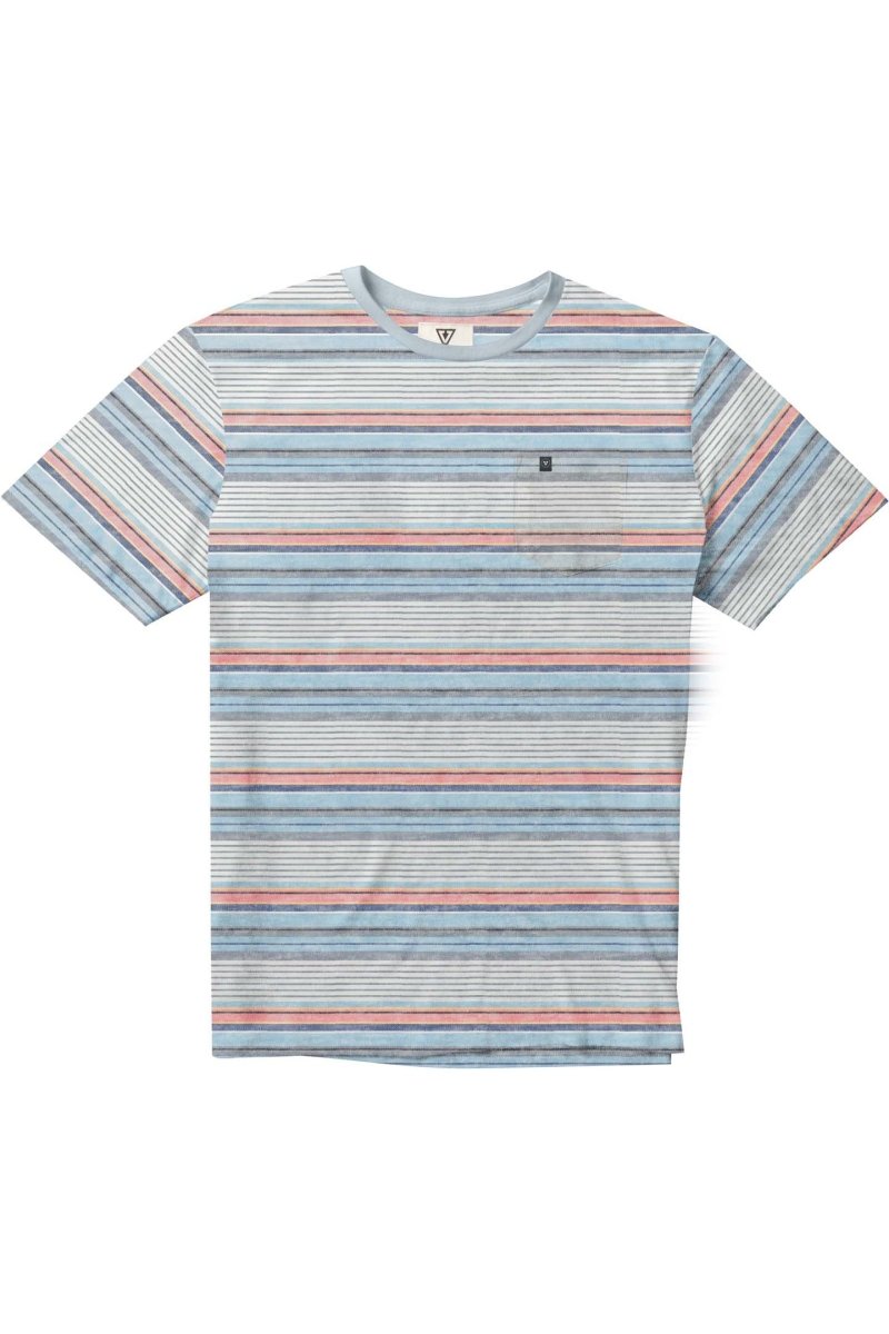 Eventide SS PKT Tee Seaside Heather - The Good Chic