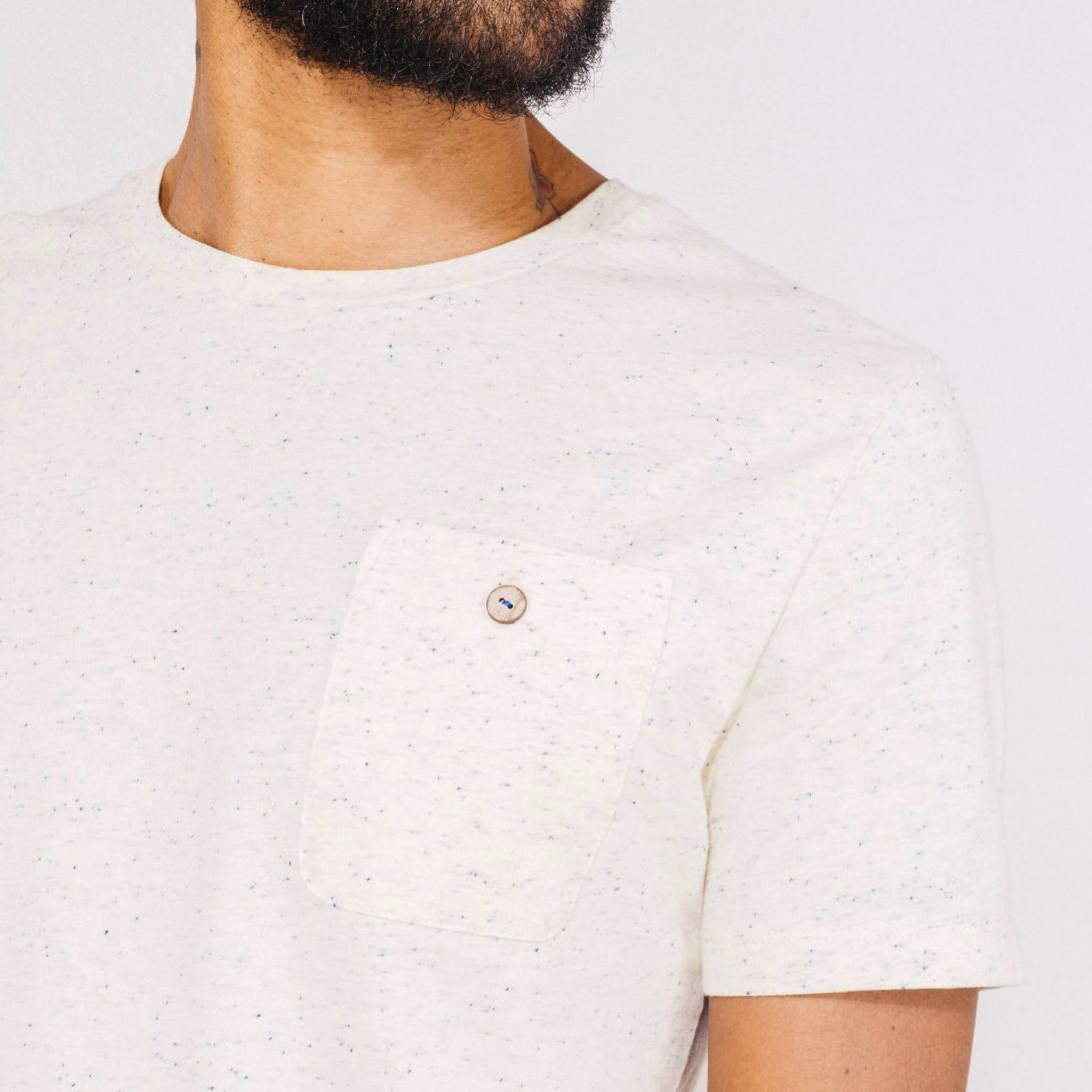 FAGUO basic Men T-Shirt white details