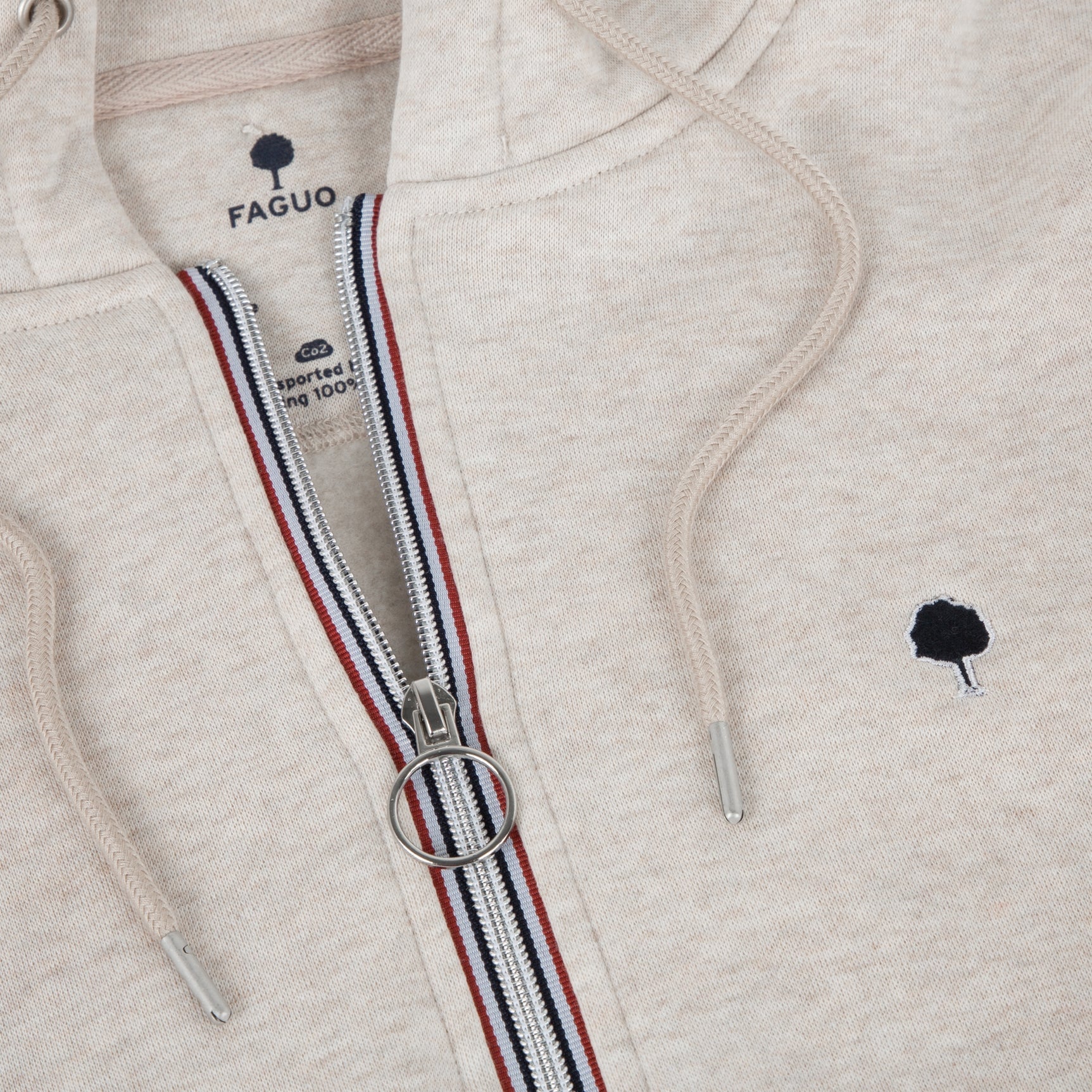 Faguo - Beige hoodie in cotton - Mesnil - The Good Chic