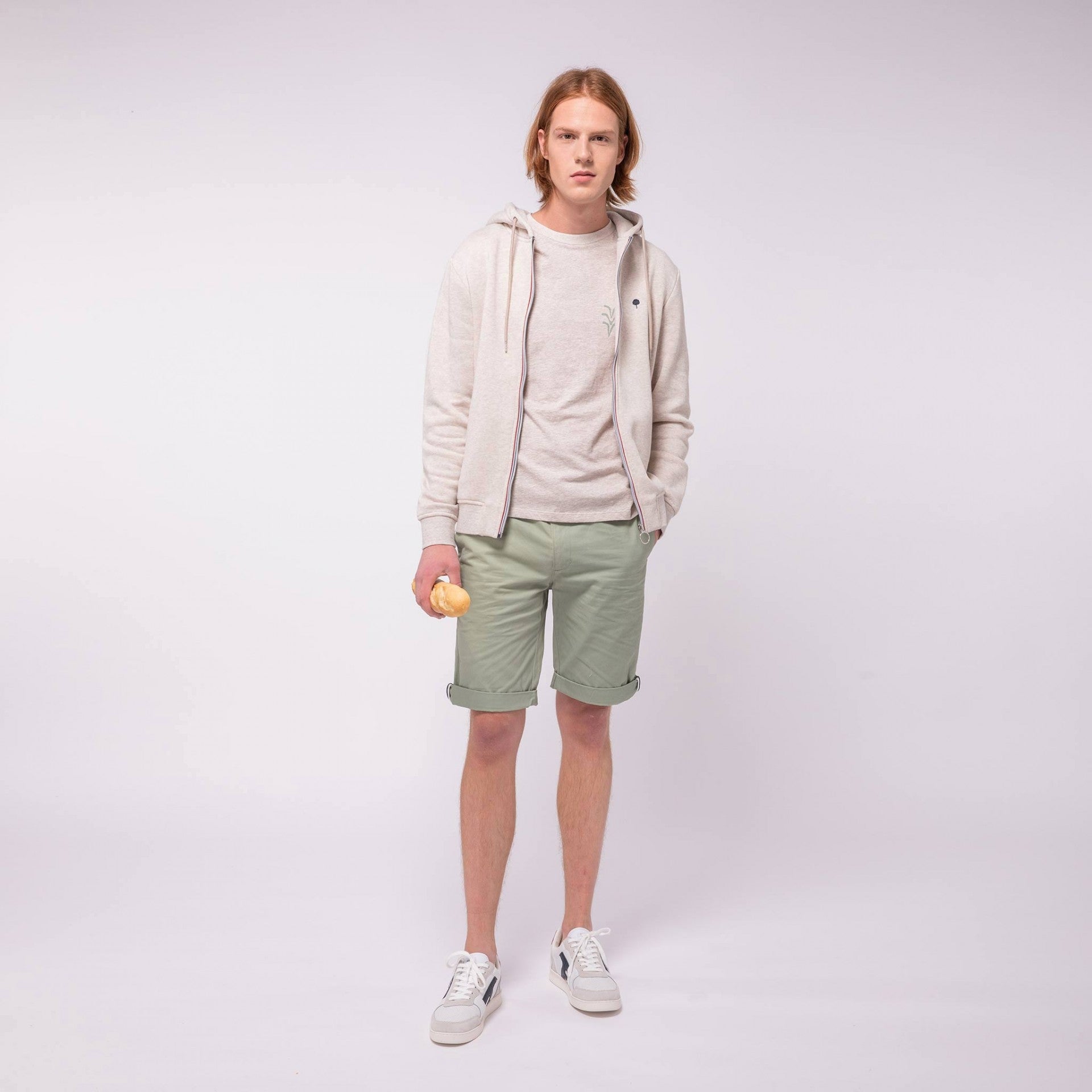 Faguo - Beige hoodie in cotton - Mesnil - The Good Chic