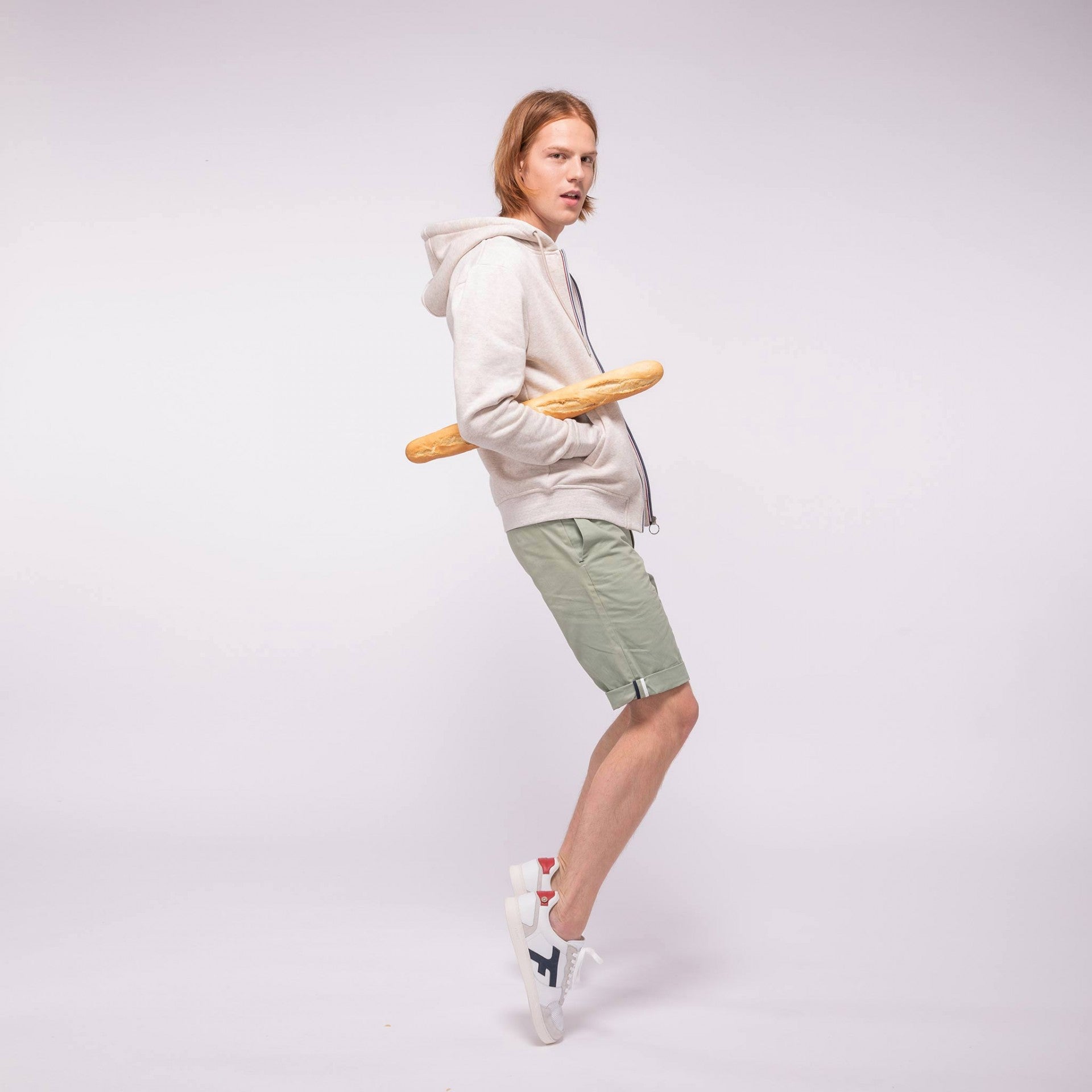 Faguo - Beige hoodie in cotton - Mesnil - The Good Chic