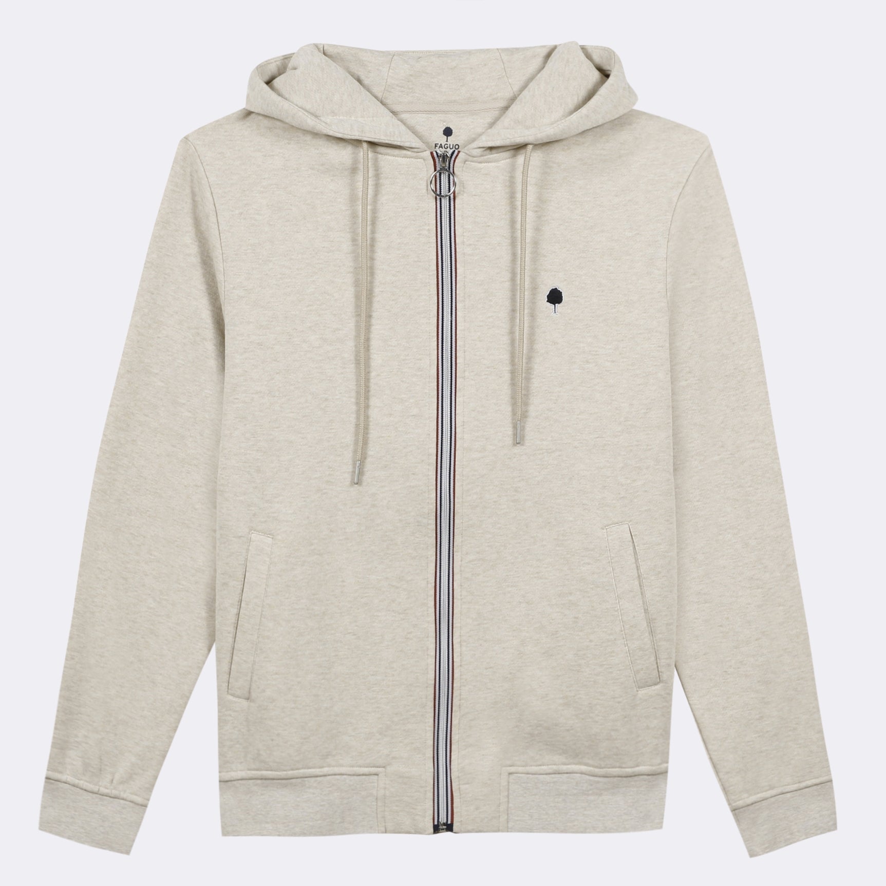 Faguo - Beige hoodie in cotton - Mesnil - The Good Chic