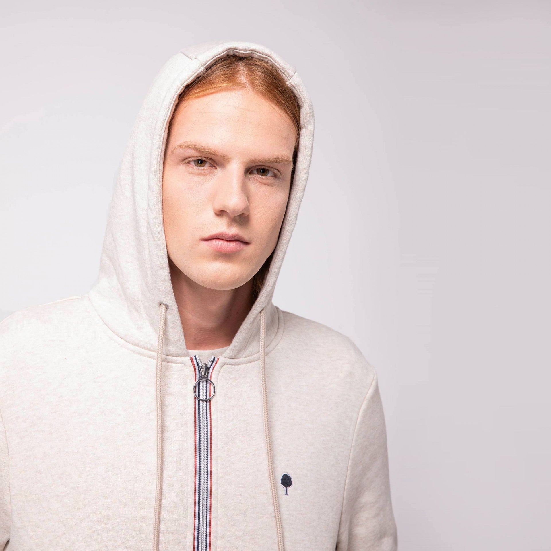Faguo - Beige hoodie in cotton - Mesnil - The Good Chic