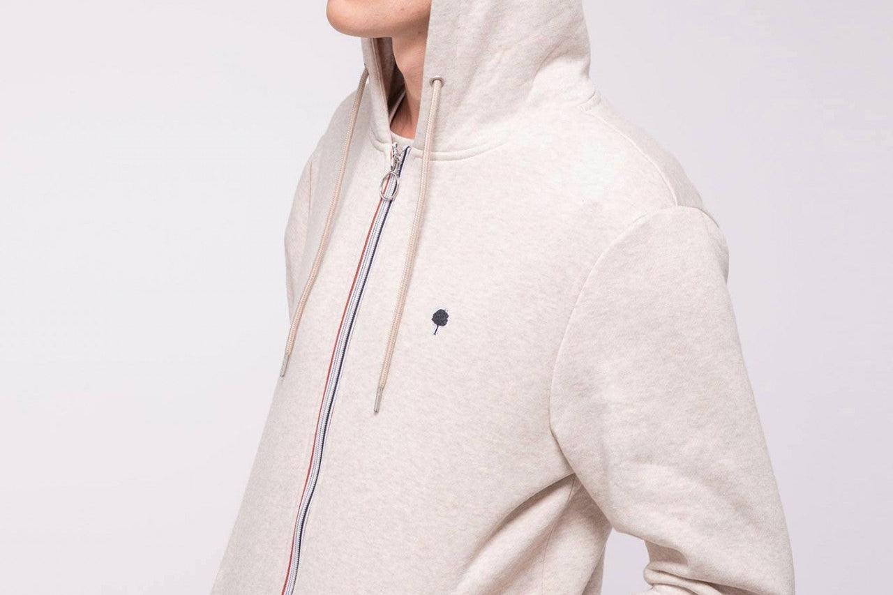 Faguo - Beige hoodie in cotton - Mesnil - The Good Chic