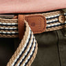 Faguo - Beige & Navy belt in recycled polyester - The Good Chic