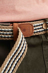 Faguo - Beige & Navy belt in recycled polyester - The Good Chic