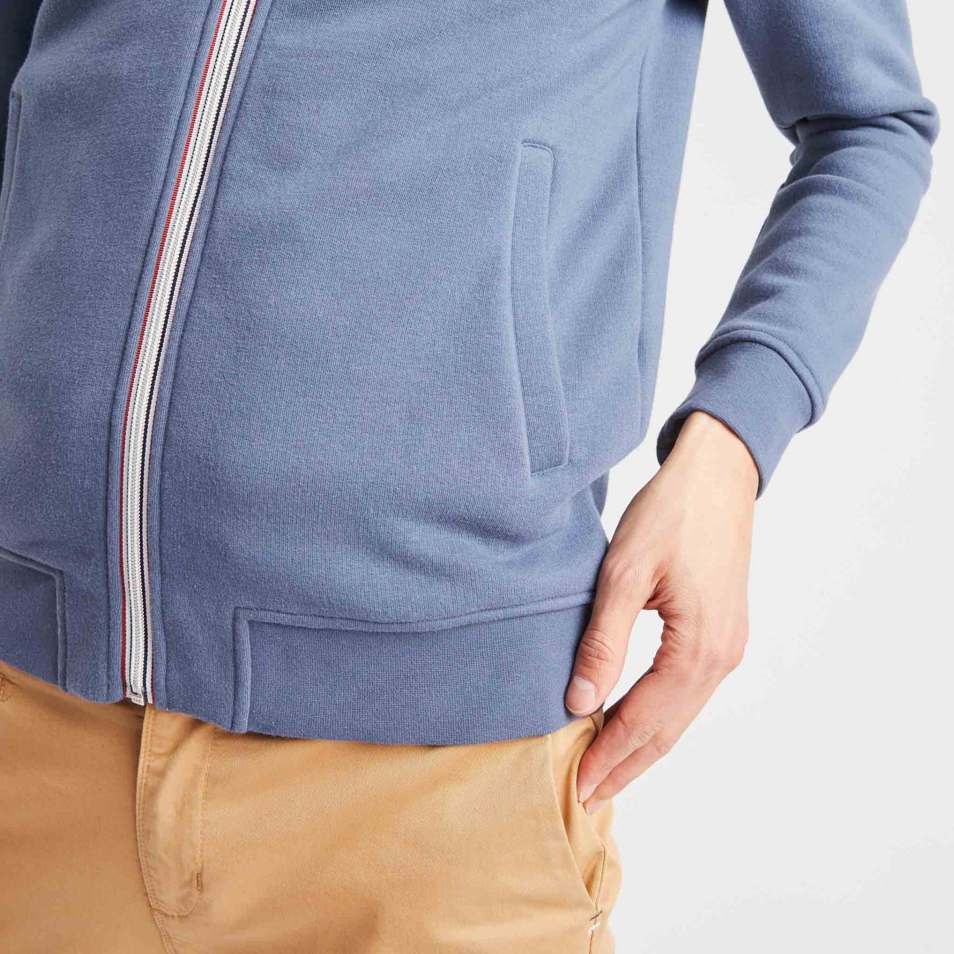 Faguo - Blue hoodie in cotton - Mesnil - The Good Chic