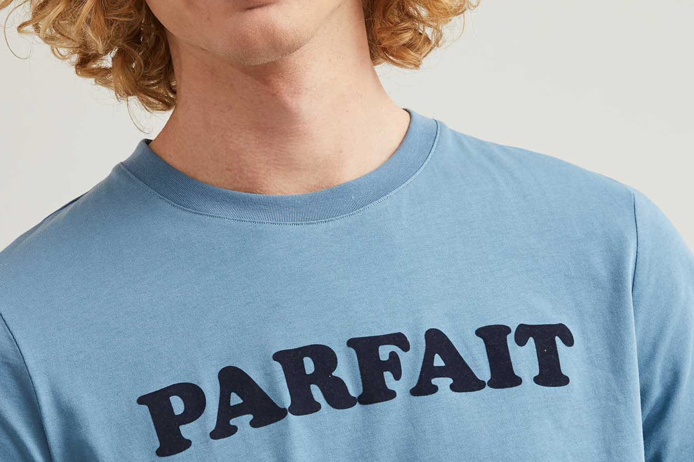 Faguo - Blue t-shirt "parfait" in cotton - Arcy - The Good Chic