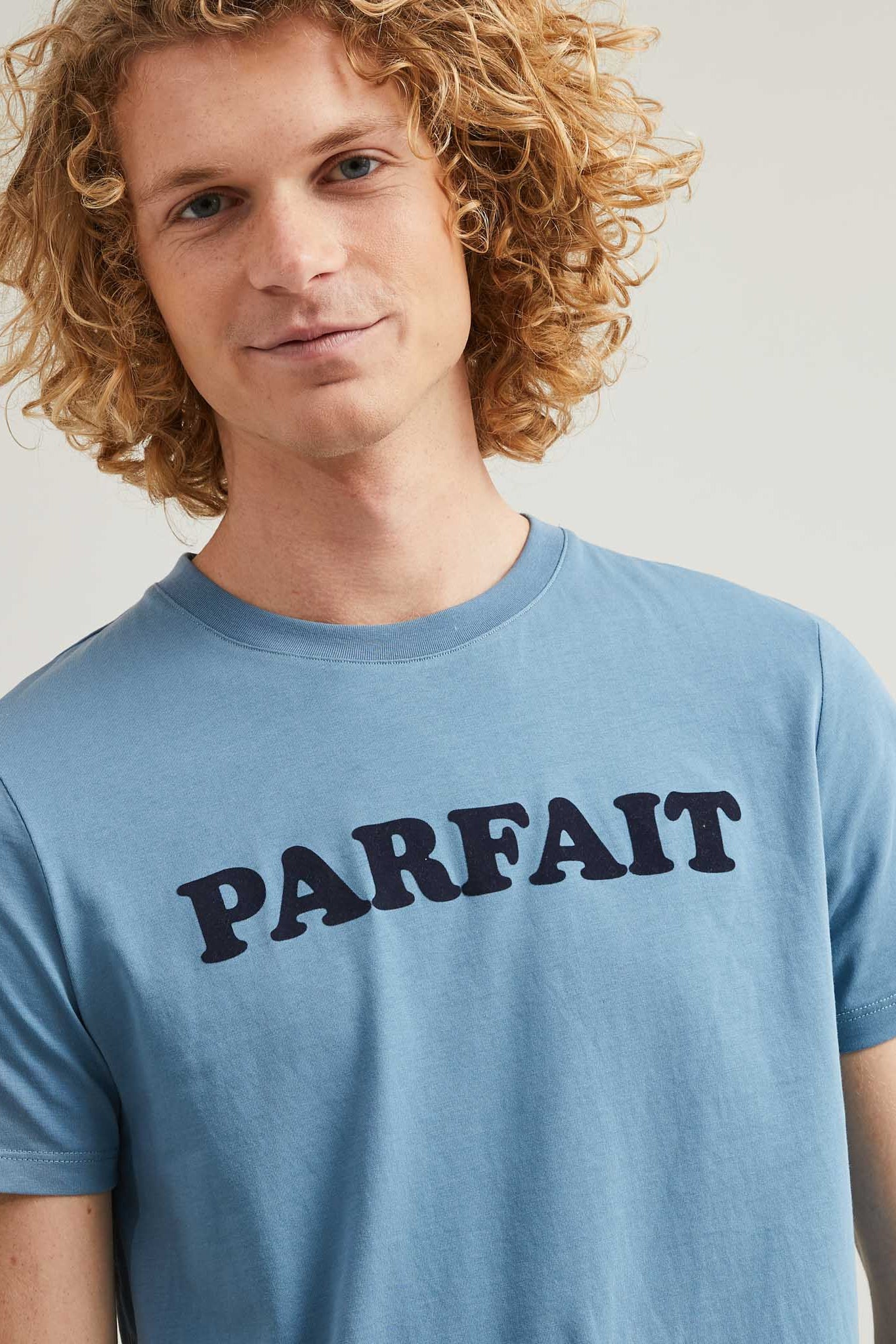 Faguo - Blue t-shirt "parfait" in cotton - Arcy - The Good Chic