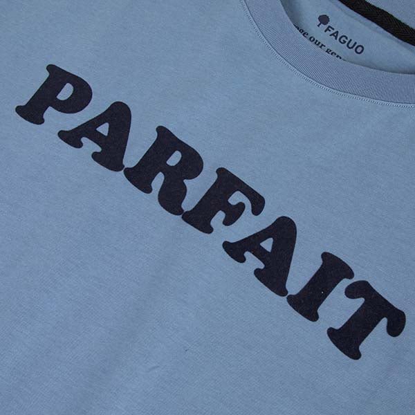 Faguo - Blue t-shirt "parfait" in cotton - Arcy - The Good Chic