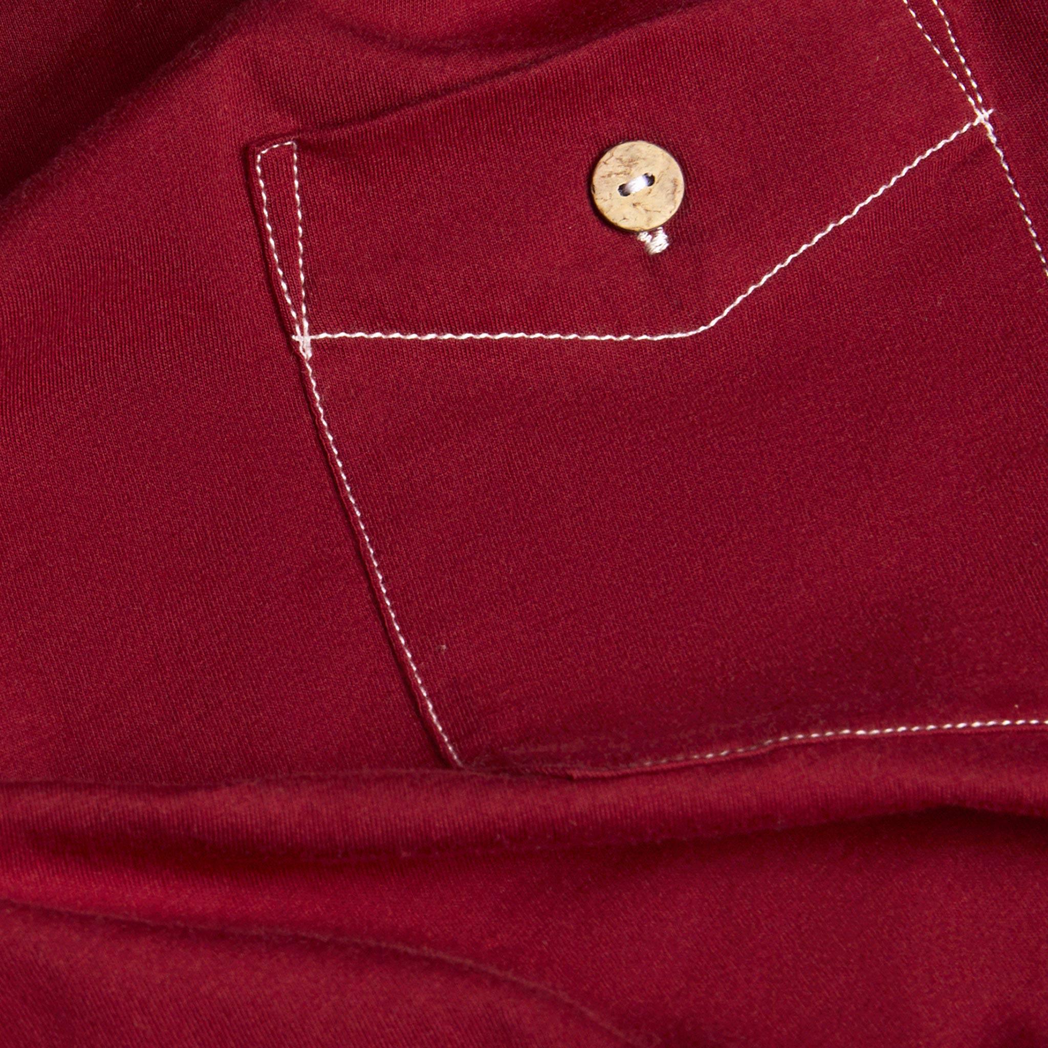 Faguo - Burgundy Cotton Jersey T Shirt T-Shirts