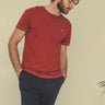 Faguo - Burgundy Cotton Jersey T Shirt T-Shirts