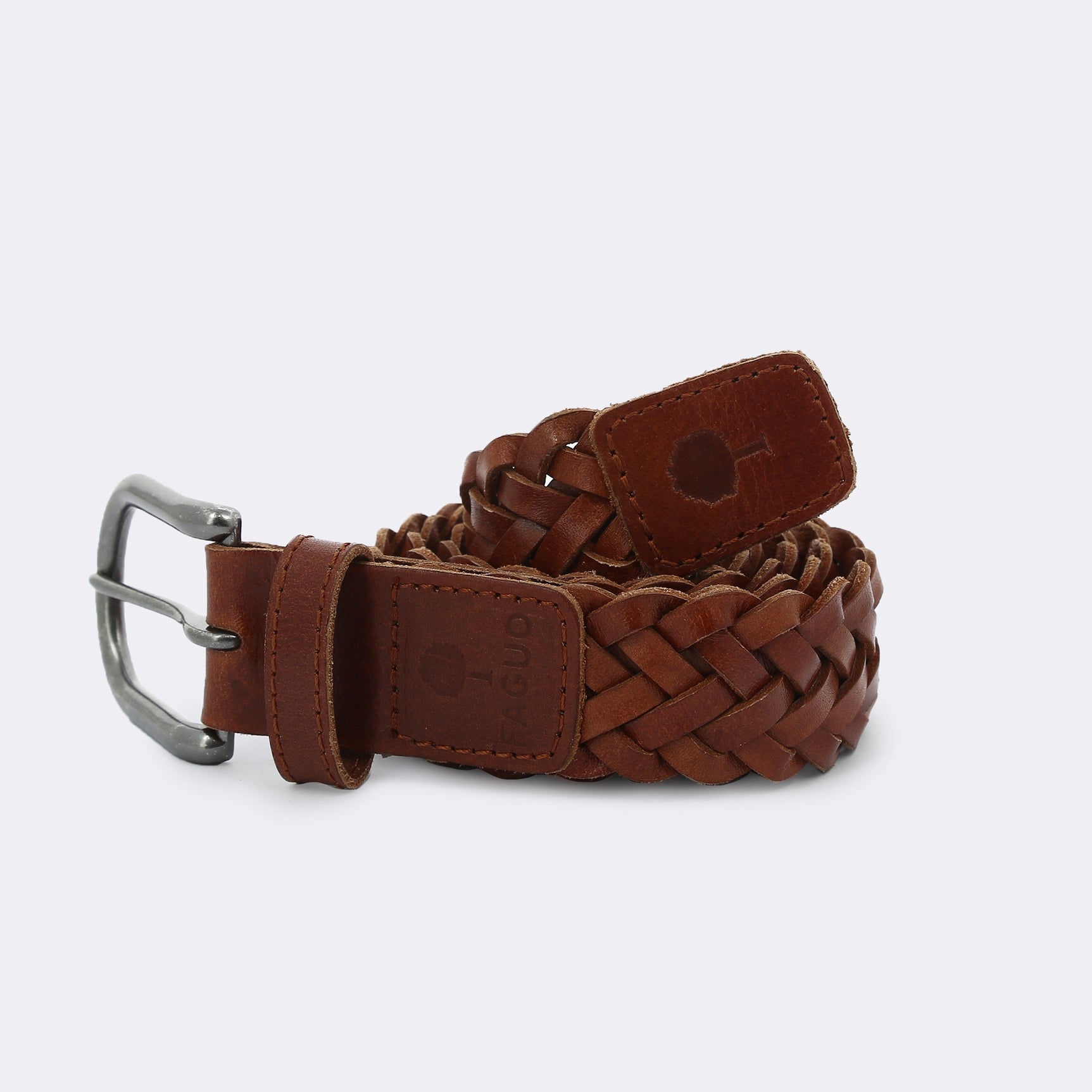 Faguo - Camel belt in leather - The Good Chic