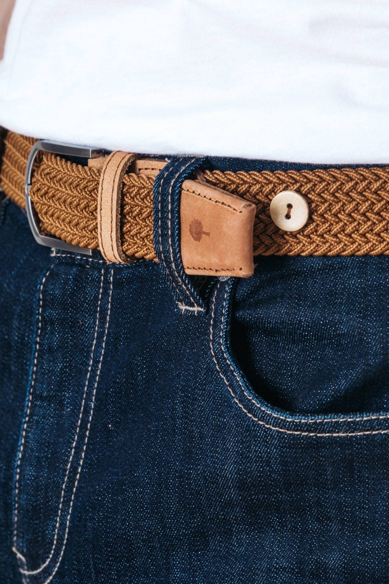 Faguo - Camel belt in recycled polyester - The Good Chic