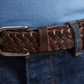 Faguo - Dark brown belt in leather - The Good Chic