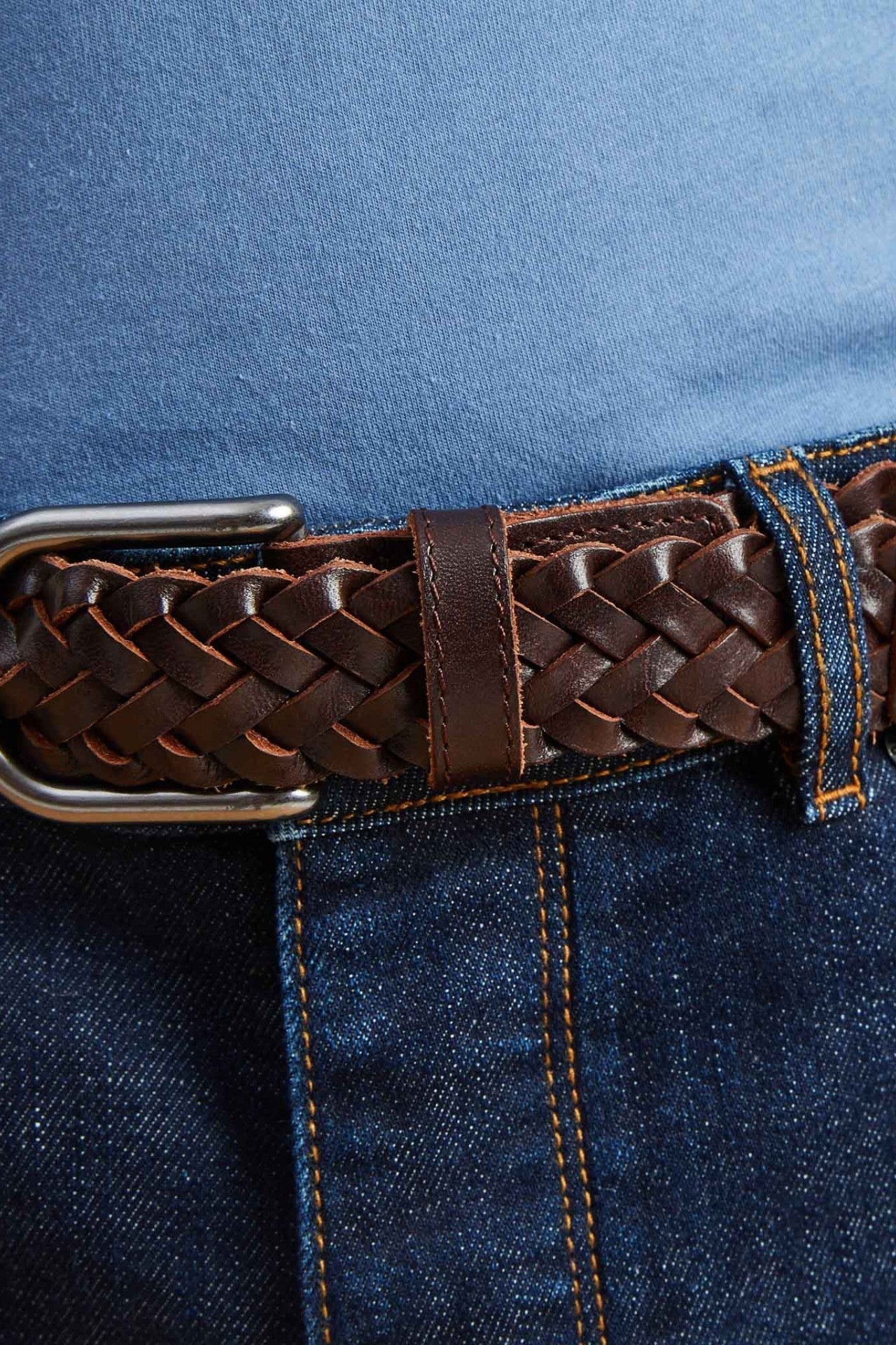 Faguo - Dark brown belt in leather - The Good Chic