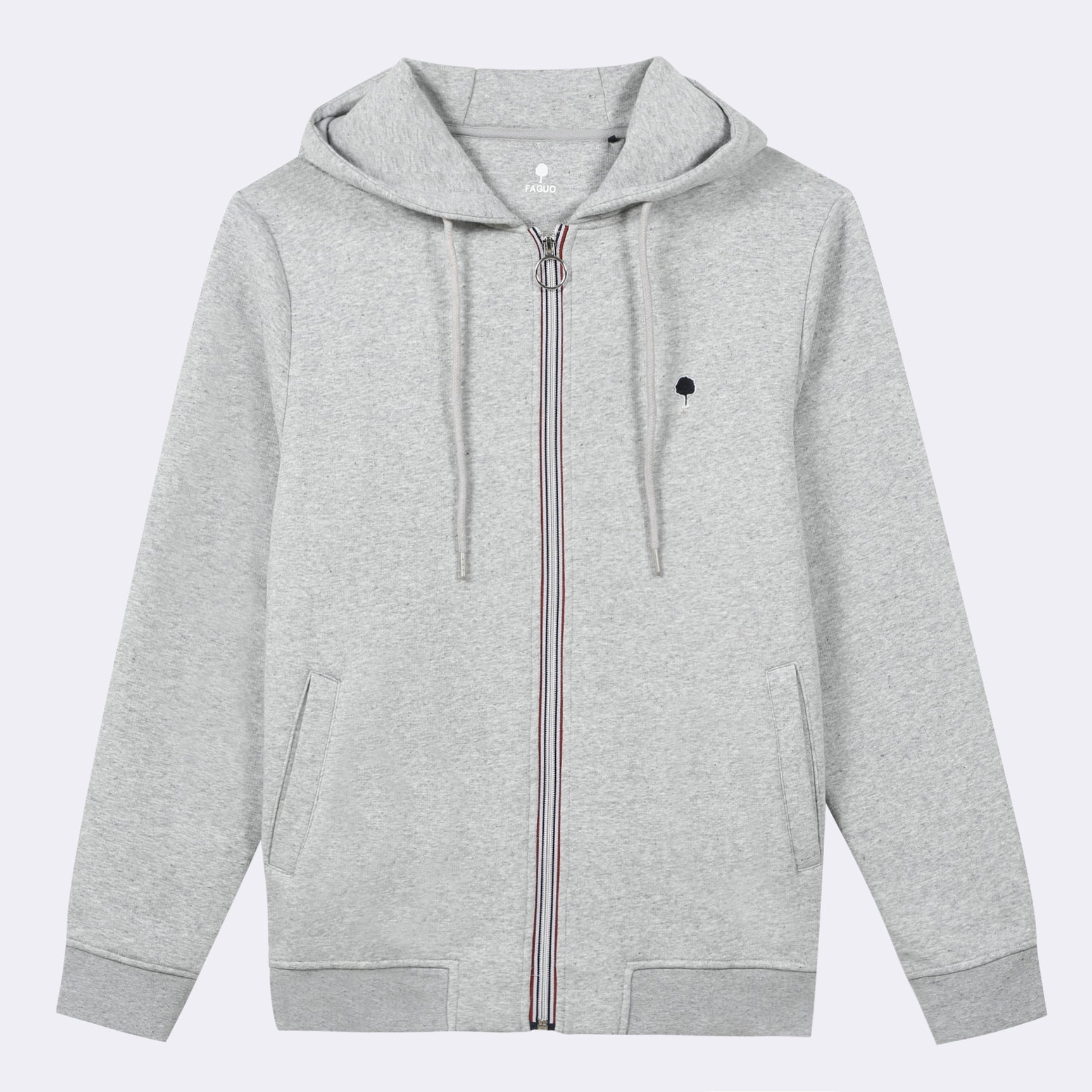 Faguo - Grey hoodie in cotton - Mesnil - The Good Chic